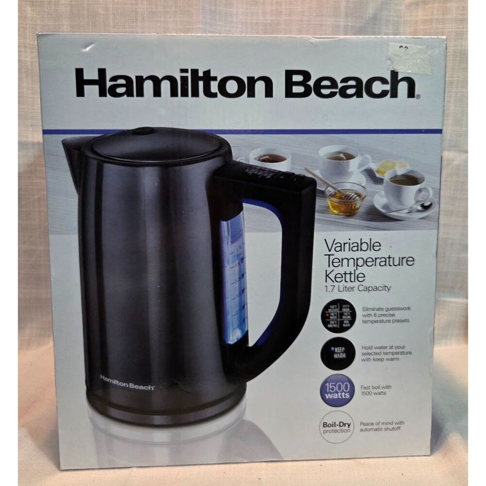Hamilton Beach 41027R Variable Temperature Electric Kettle 1.7L 1500W